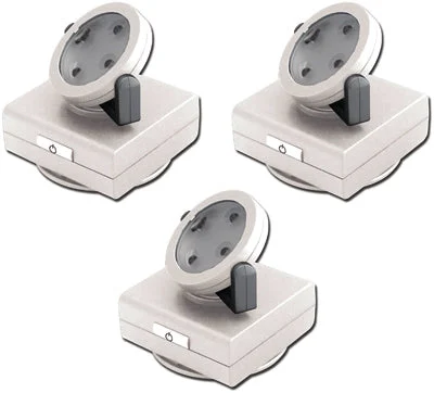 Rite Lite LPL743W 4-LED Pivot and Swivel Accent Light White 3 Pack