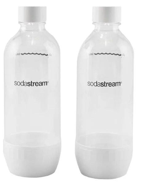 SodaStream 1042211010 Carbonating Bottles 2-Pack 1 Liter BPA-Free Sparkling Water Bottles