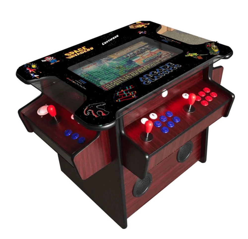 Cocktail Table Arcade 3505 Dark Wood Classic Game Room Furniture