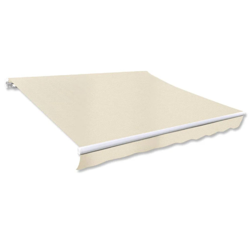 Cream Canvas Awning Top Sunshade 20x10 Feet Outdoor Patio Cover