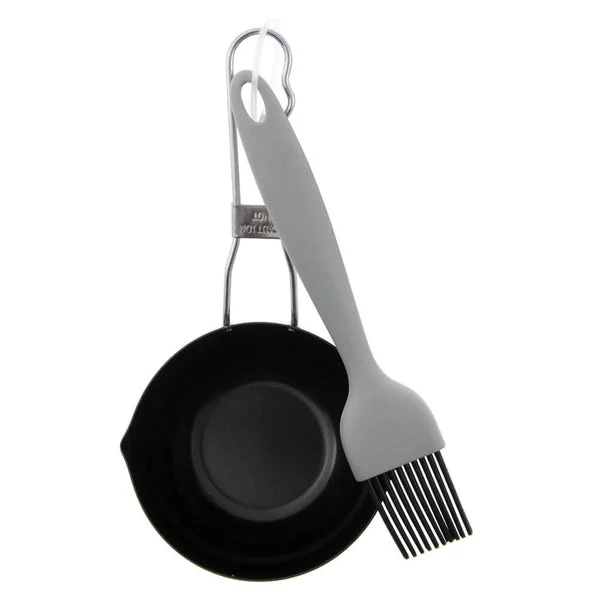 Mr. Bar-B-Q 06833Y Kickstand Sauce Pot & Baster for Grilling and BBQ