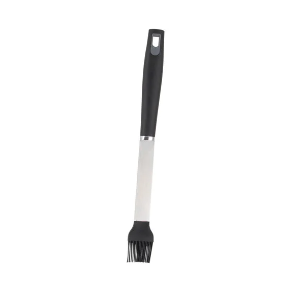Omaha BBQ Basting Brush 15.5 Inch Heat Resistant Silicone Brush for Grilling and Cooking
