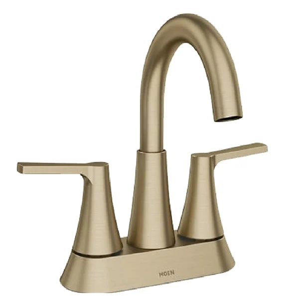 Moen 84311BZG Mikah Series Bronzed Gold Bathroom Faucet for Vanity