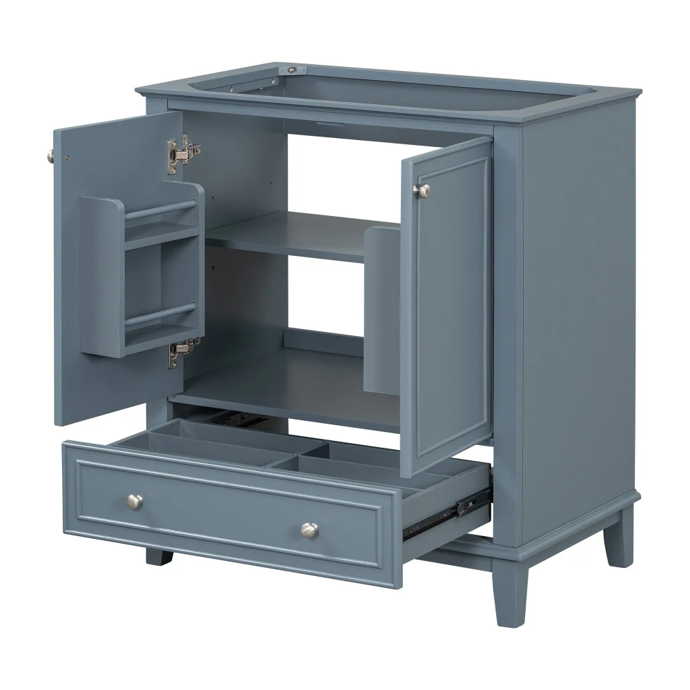 30 Inch Bathroom Vanity Without Sink Multi Practical Storage Base Only