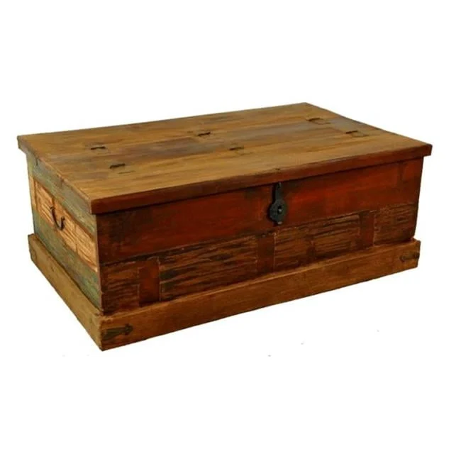 Moti Beach Box Coffee Table Natural 20 x 30 x 50 Inches