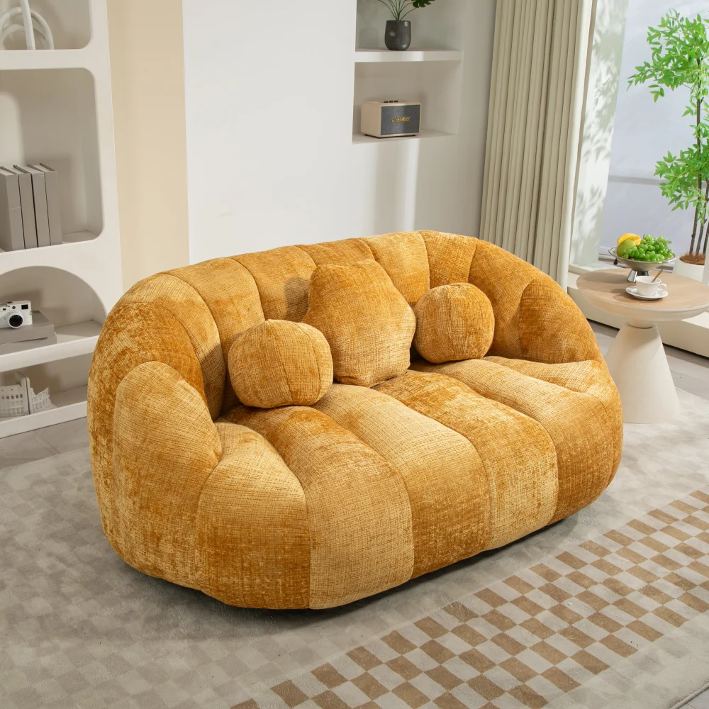 Coolmore Bean Bag Sofa Lazy Lounger with High Back for Comfort
