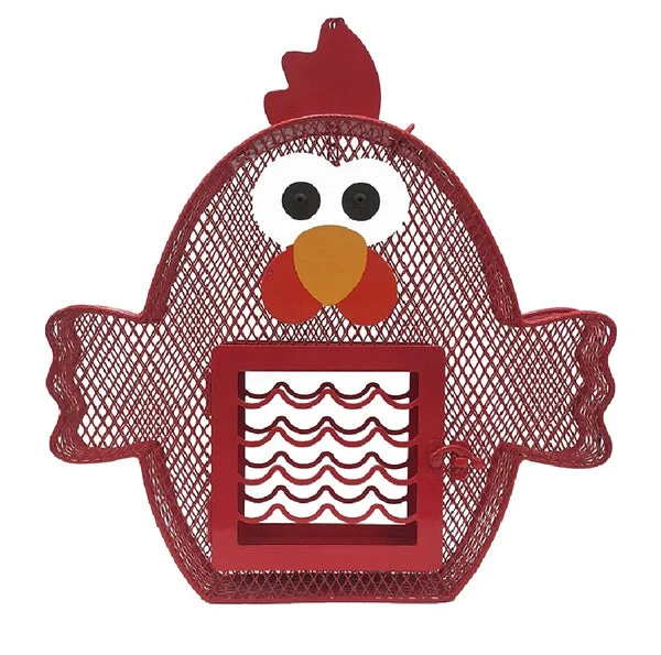 Heath 21804 Suet and Seed Cake Feeder Whimsical Chicken Design for Bird Lovers