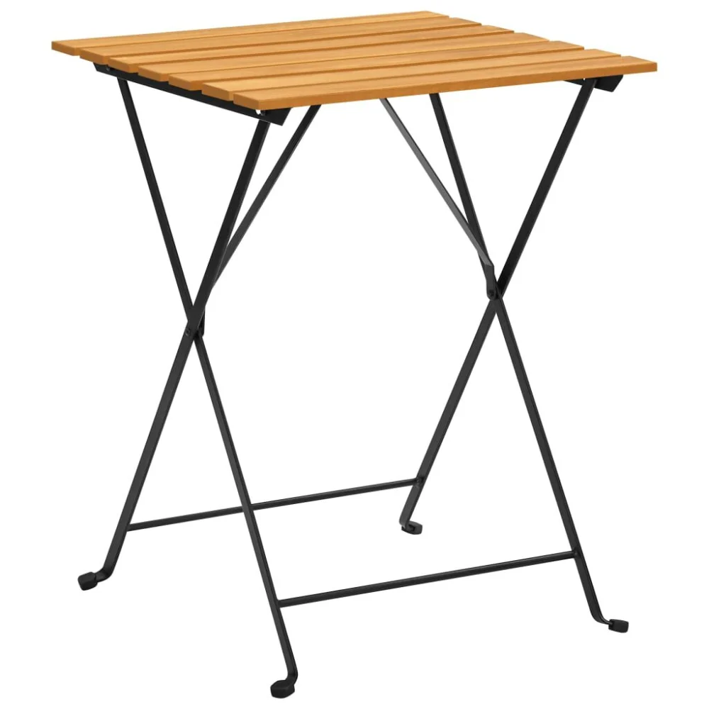 Solid Acacia Wood Bistro Table 21.7x21.3x28 Inches