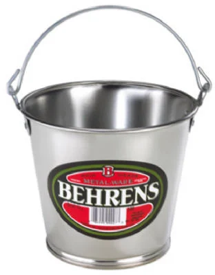 Behrens 100GS Galvanized Steel Pail 55 Oz Metal Bucket