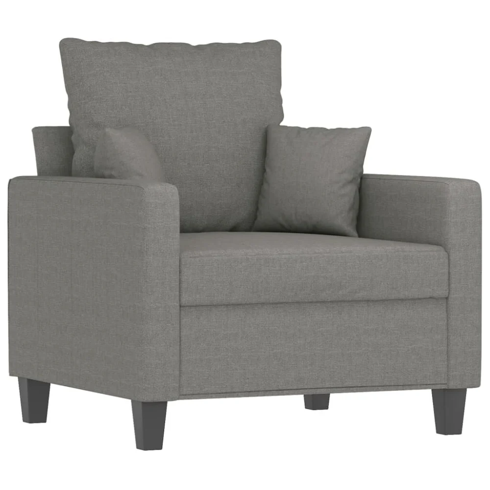 Dark Gray Fabric Sofa Chair 23.6 Inches Compact and Comfortable