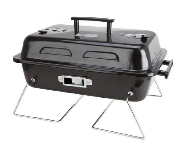 Omaha YS1082 Portable Charcoal Grill Steel Black Compact BBQ