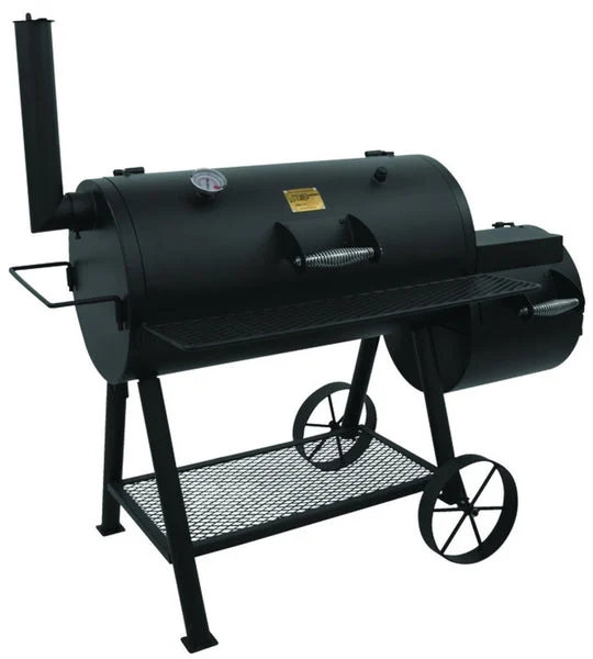 Oklahoma Joe's Highland Offset Charcoal Smoker Black Professional BBQ Smoker