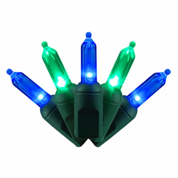 Holiday Bright Lights LEDBX-T5100-WNGR4 Super Bright LED Light Set 100 Lights