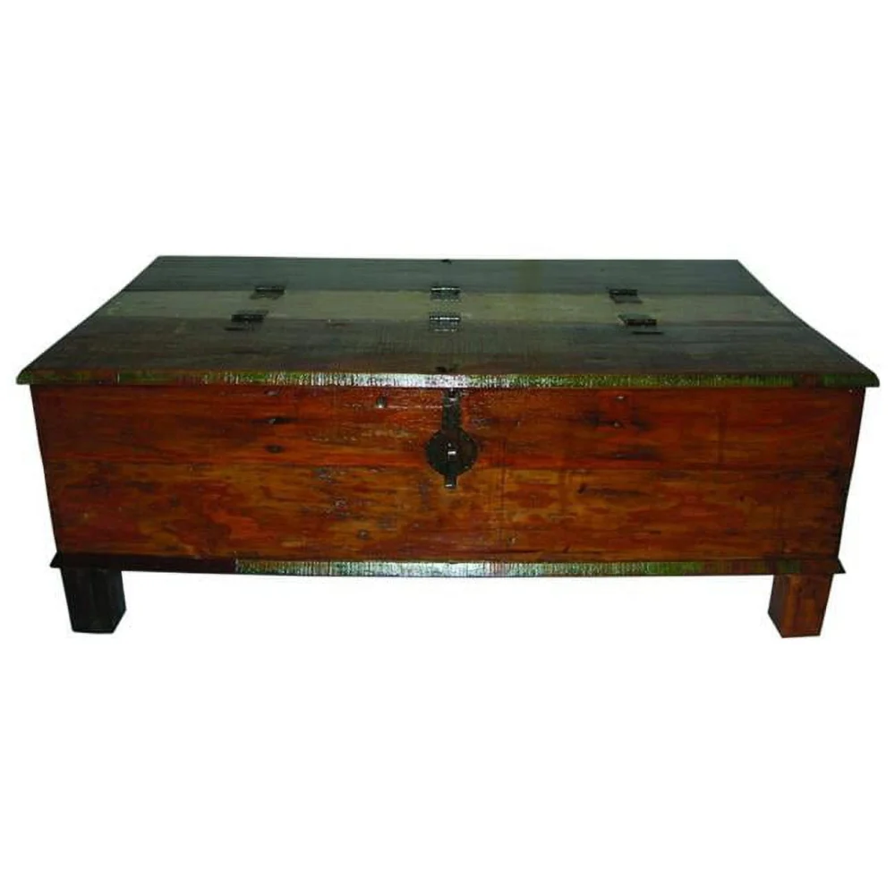 HomeRoots 400882 Toned Wooden Coffee Table - Brown Natural Finish for Living Room