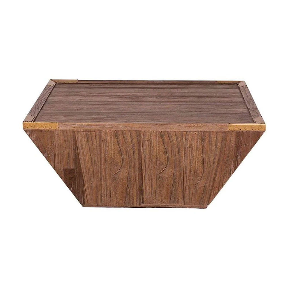 Urban Home Faulkner Square Coffee Table Modern Living Room Centerpiece