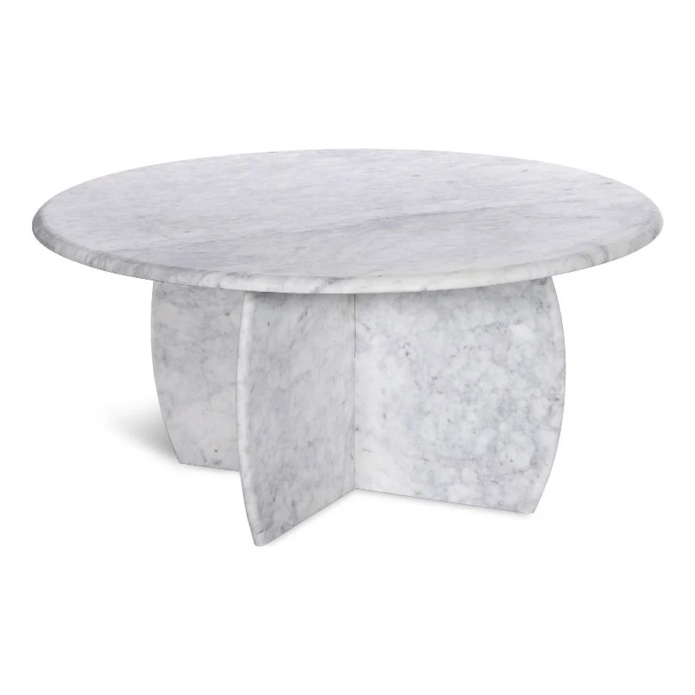 Meridian Furniture Formentera White Coffee Table - Modern Living Room Center Table