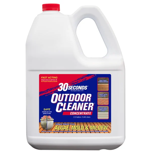 30 Seconds Outdoor Concentrated Cleaner 2.5 Gallon Powerful Exterior Cleaner