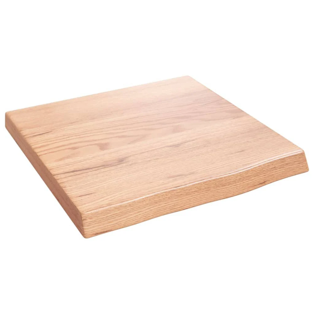 15.7x15.7 Inch Light Brown Bathroom Countertop Solid Wood 0.8-1.6 Inch Thick