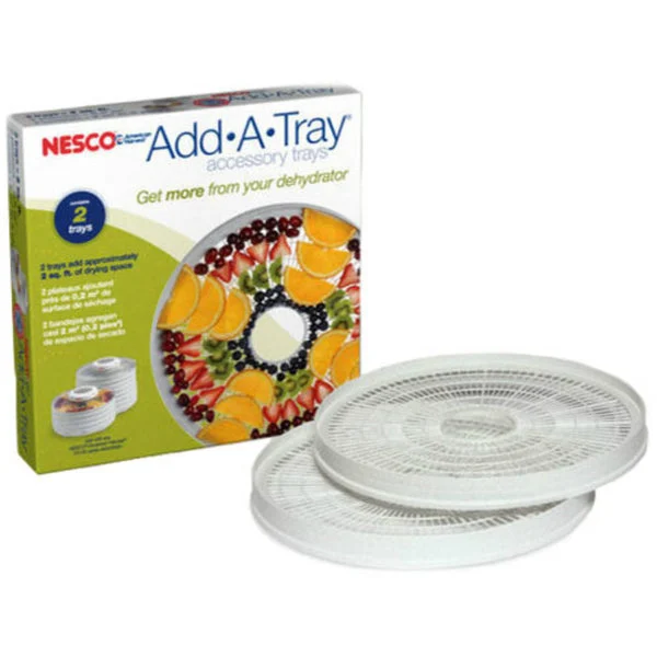 Nesco WT-2SG Dehydrator Add-A-Tray Accessory Tray 2-Pack Food Dehydrator Extension
