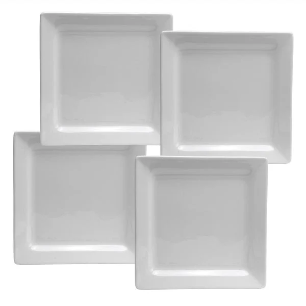 Oneida FT101X1X45 Chef's Table 4-Piece Square Dinner Plate Porcelain