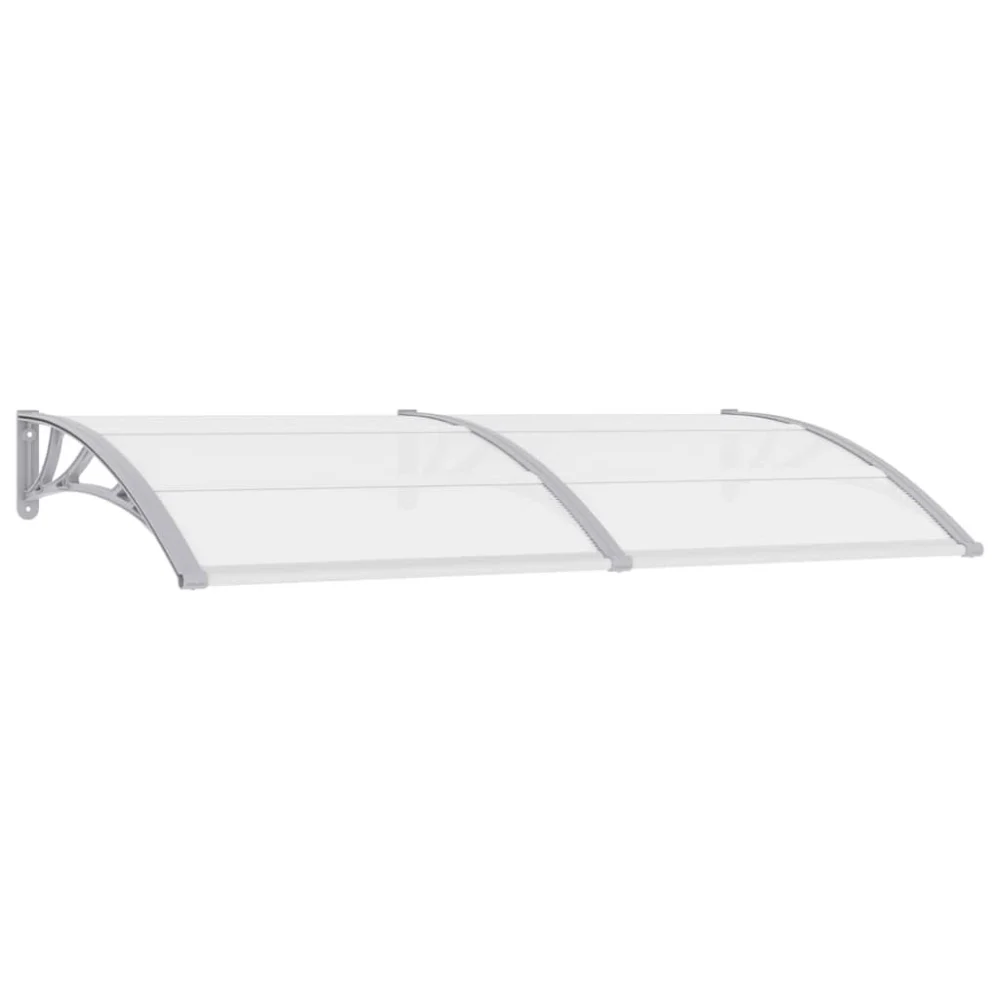 Gray Door Canopy 78.7x39.4 Inches PC Outdoor Entryway Shelter