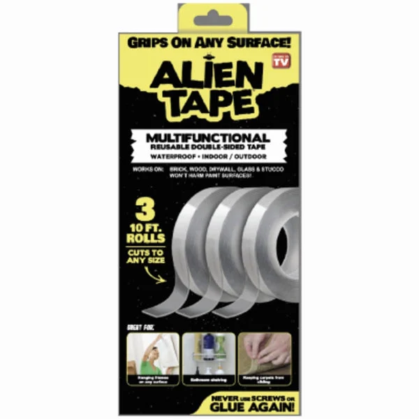 Aline Tape Double Sided Tape for Hanging Decorations, Clear