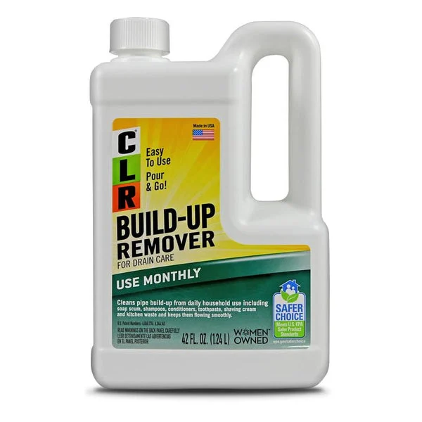CLR CBR-6 Build-Up Remover for Drain Care 42 Oz Powerful Cleaner