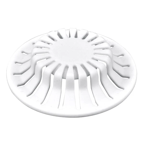 Danco 10769 Bathroom Sink Hair Catcher White Strainer