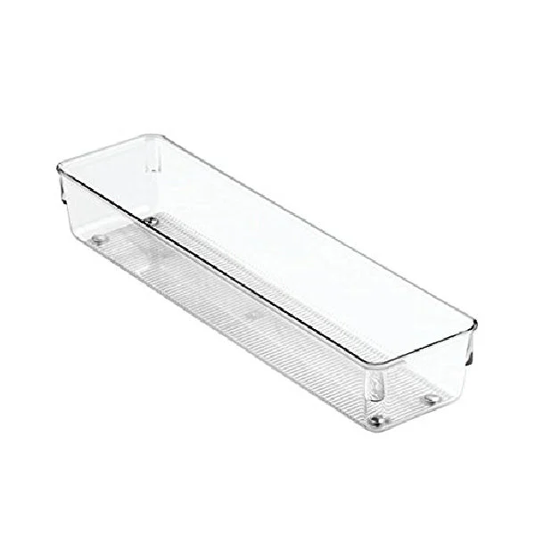 InterDesign 52530 Linus Drawer Organizer 3 x 12 x 2 Inches Clear