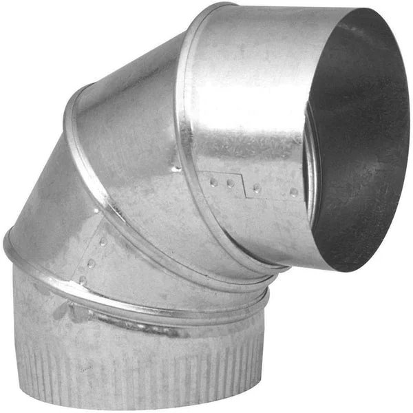 Imperial GV0282-C 3 Inch HVAC Galvanized Adjustable 90-Degree Furnace Elbow