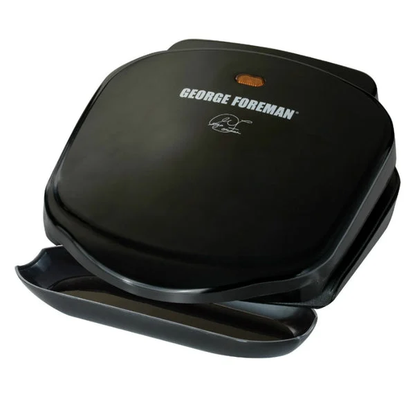 George Foreman GR10B Classic Plate Electric Grill 2-Serving Black
