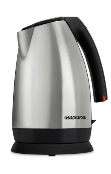 Black & Decker JKC650 Cordless Kettle Stainless Steel Fast Boiling with Auto Shut-Off