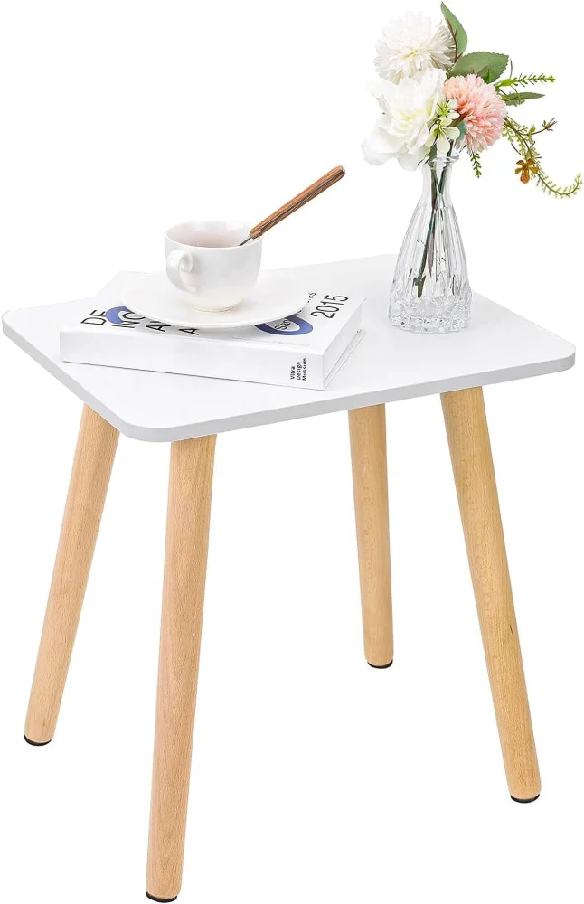Fairy Side Table Small End Table Coffee Table Accent Table 15.75x11.8x16.5 Inches White