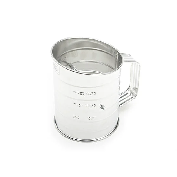 Good Cook 24302 3 Cup Tin Flour Sifter Baking Essential