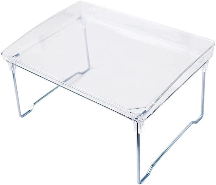 Clear Acrylic Folding Table Modern Elegant Design Transparent Acrylic End Table For Bedrooms Living Room