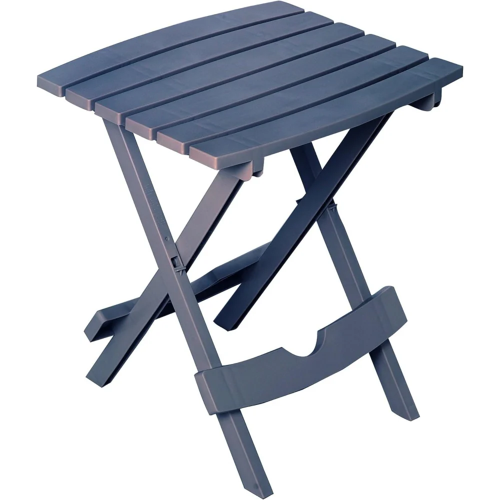 HetayC 8500-94-3901 Plastic Quik-Fold Side Table Bluestone