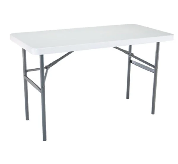 GSC TA3535F Square Folding Table 35 Inch x 35 Inch White Portable Table