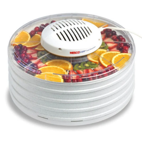Nesco FD-37 Food Dehydrator with Clear Cover and 4 Speckled Trays 400W
