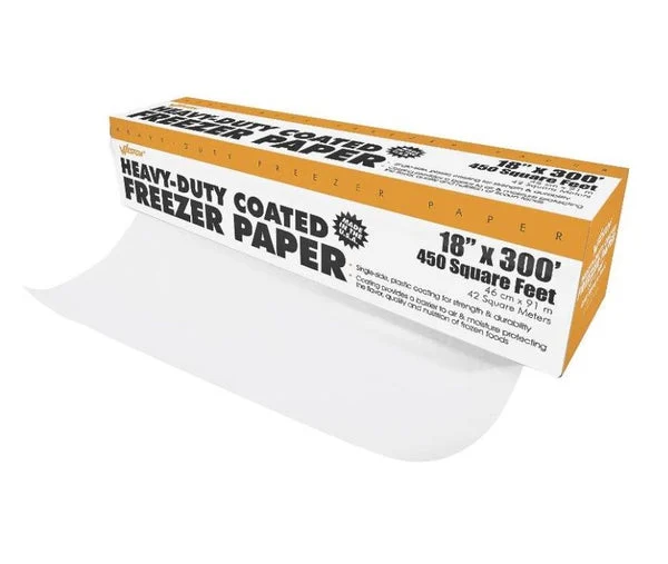 Weston 834001W Heavy Duty Freezer Paper 18" x 300' for Meat Wrapping