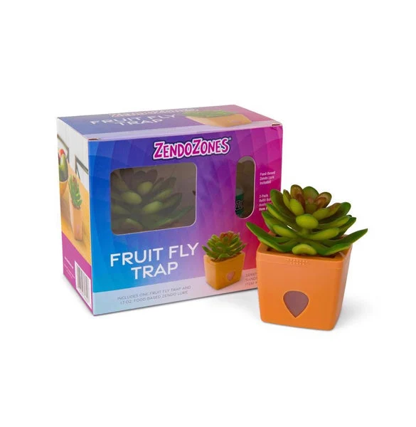 JT Eaton 1820SS ZendoZones Fruit Fly Trap for Kitchen and Indoor Use