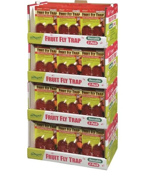 Rescue FFTR2-FD48 Non-Toxic Fruit Fly Trap Effective Pest Control