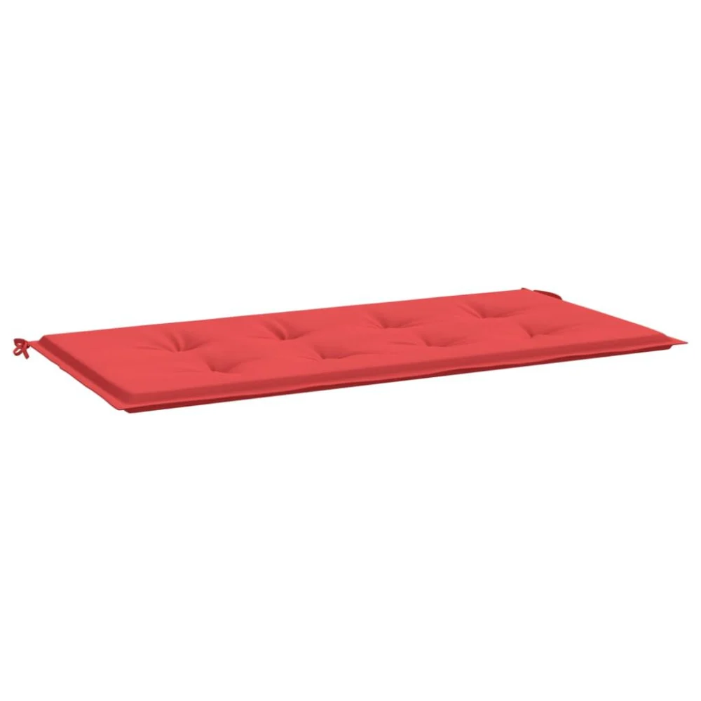 Red Garden Bench Cushion 39.4x19.7x1.2 Inches Oxford Fabric Outdoor Seat Pad