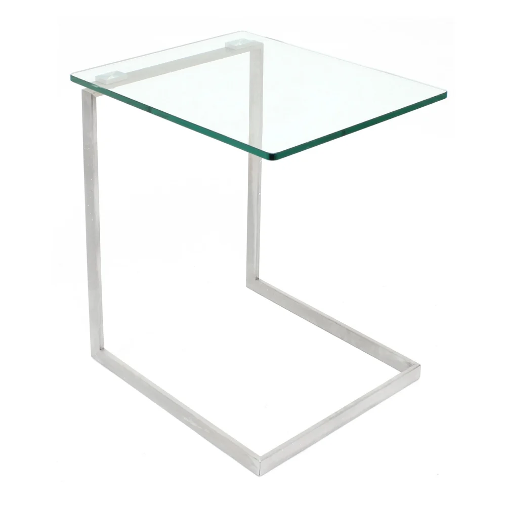 LumiSource Zenn Glass Contemporary End Table