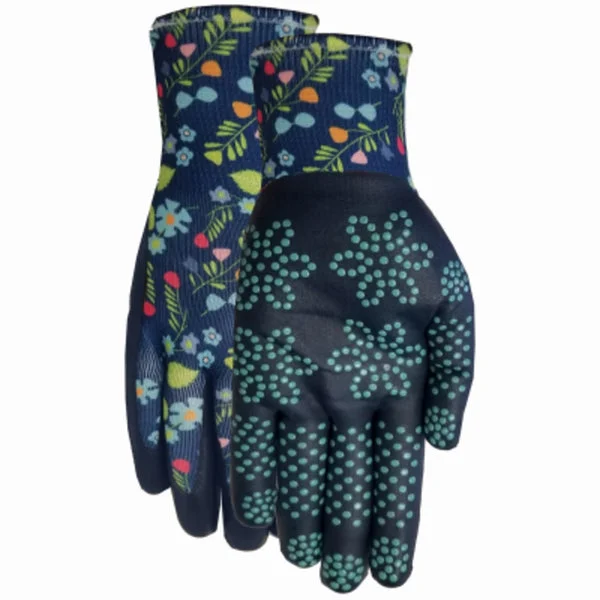 Midwest Quality Gloves MAX Grip Garden Glove Blue Durable