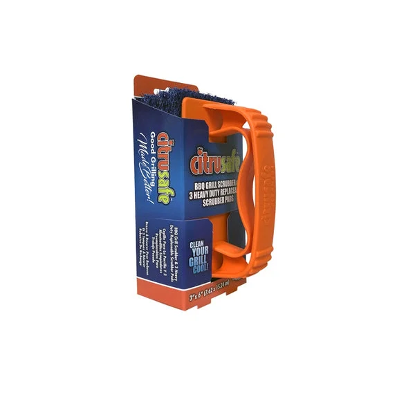 CitruSafe 3100042 Heavy Duty Grill Scrubber for Effective BBQ Cleaning