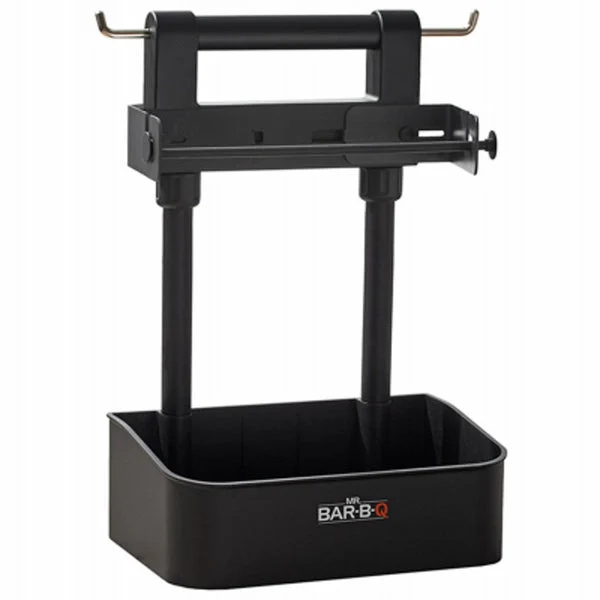 Mr. Bar-B-Q 40410Y Collapsible Barbecue Caddy Black Portable Grill Tool Organizer