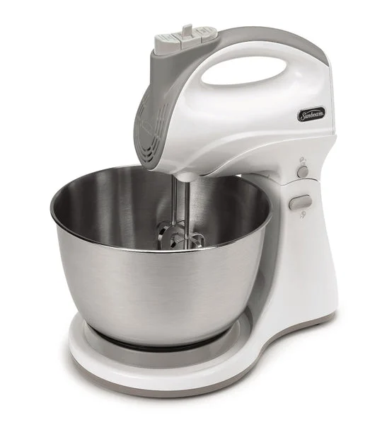 Sunbeam Mixmaster FPSBHS0301 Hand Stand Mixer 250 Watt 5 Speed White Kitchen Appliance