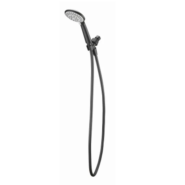 HomePointe 109715 Matte Black Handheld Shower Head with 5 Spray Settings
