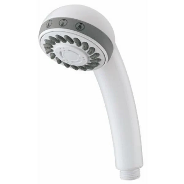 HomePointe 228617 Adjustable Hand Held Shower Head Plastic White