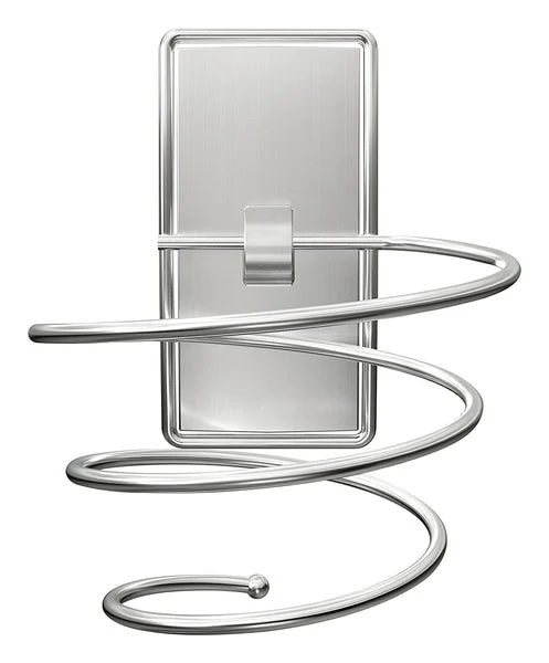 Command BATH39-SN-ES Bath Hair Dryer Holder Satin Nickel